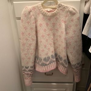Love shack fancy alpaca sweater